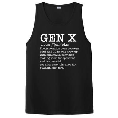 Gen X Funny Dictionary Generation Xer We DonT Care Meme PosiCharge Competitor Tank