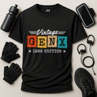 Gen X Generation Gen Xer Born 1969 Gen X 1969 Birthday Cooling Performance Crew T-Shirt