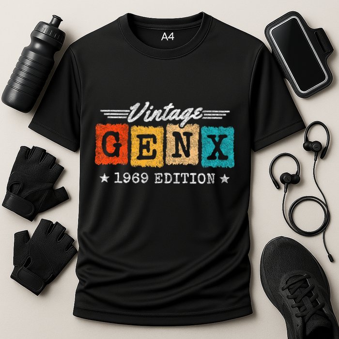 Gen X Generation Gen Xer Born 1969 Gen X 1969 Birthday Cooling Performance Crew T-Shirt