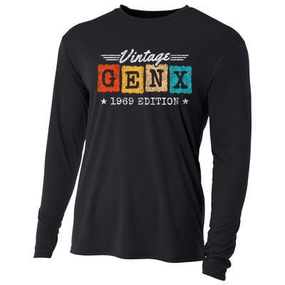 Gen X Generation Gen Xer Born 1969 Gen X 1969 Birthday Cooling Performance Long Sleeve Crew