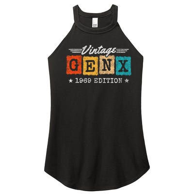 Gen X Generation Gen Xer Born 1969 Gen X 1969 Birthday Women’s Perfect Tri Rocker Tank