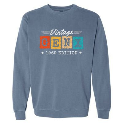 Gen X Generation Gen Xer Born 1969 Gen X 1969 Birthday Garment-Dyed Sweatshirt