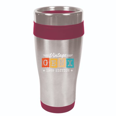 Gen X Generation Gen Xer Born 1969 Gen X 1969 Birthday 16oz Travel Tumbler
