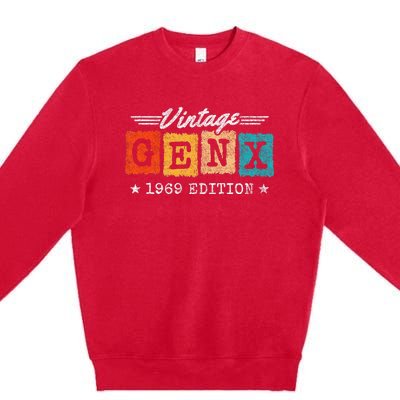 Gen X Generation Gen Xer Born 1969 Gen X 1969 Birthday Premium Crewneck Sweatshirt