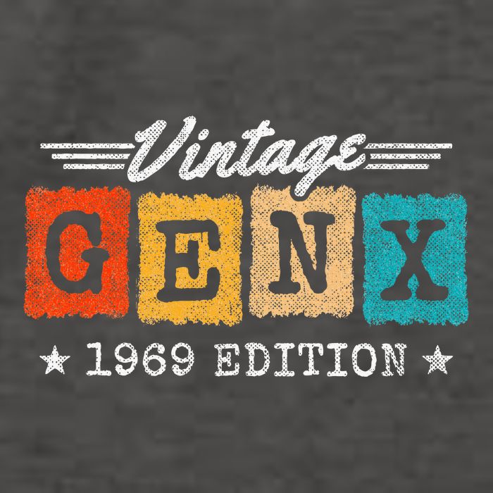 Gen X Generation Gen Xer Born 1969 Gen X 1969 Birthday Vector Backpack