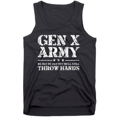 Gen X Gen Xer Generation X Throw Hands Funny Gen X Tank Top