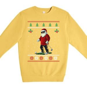 Golfer Xmas Great Gift Premium Crewneck Sweatshirt