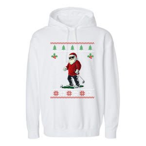 Golfer Xmas Great Gift Garment-Dyed Fleece Hoodie