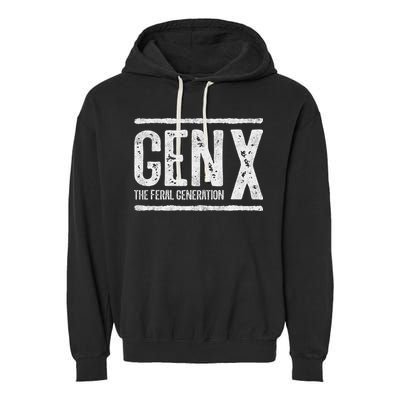 Generation X Gen X The Feral Generation Garment-Dyed Fleece Hoodie