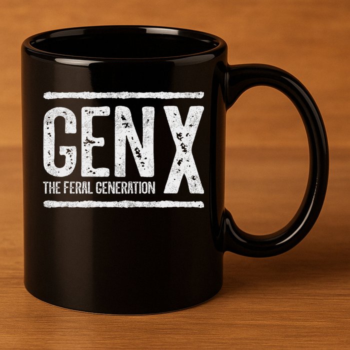 Generation X Gen X The Feral Generation 11oz C Handle Ceramic Mug
