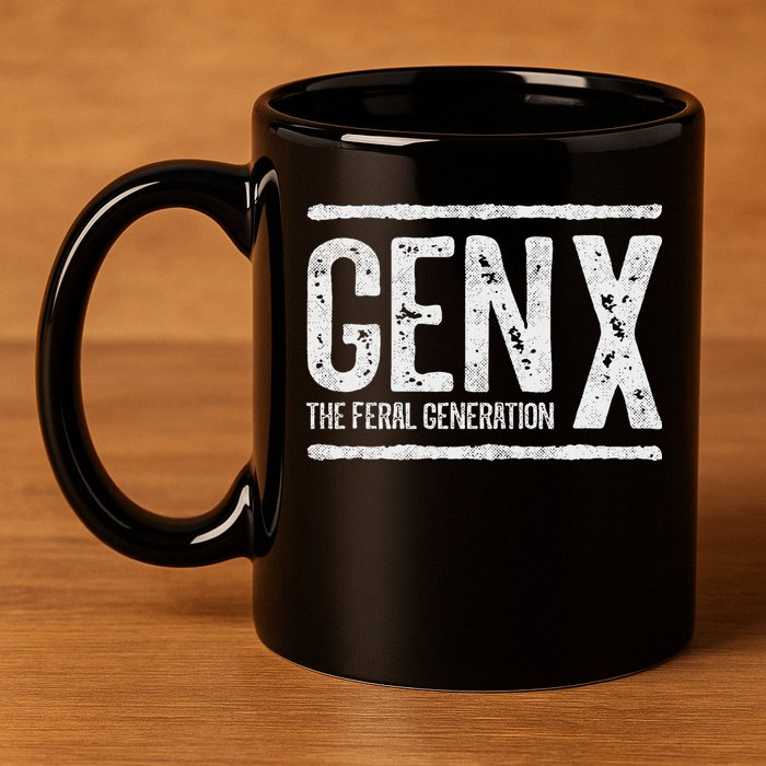 Generation X Gen X The Feral Generation 11oz C Handle Ceramic Mug