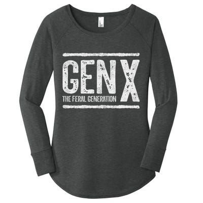Generation X Gen X The Feral Generation Women's Perfect Tri Tunic Long Sleeve Shirt