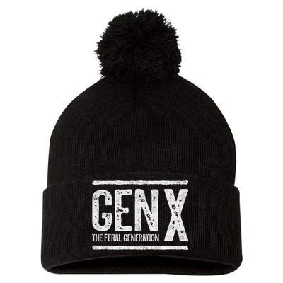 Generation X Gen X The Feral Generation Pom Pom 12in Knit Beanie