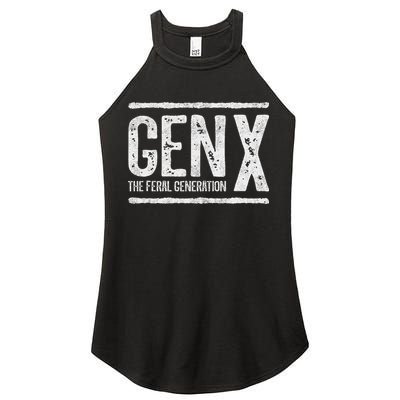 Generation X Gen X The Feral Generation Women's Perfect Tri Rocker Tank
