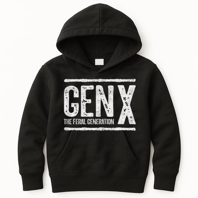 Generation X Gen X The Feral Generation Kids Hoodie