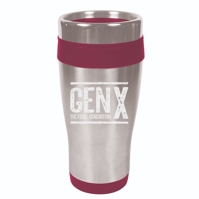 Generation X Gen X The Feral Generation 16oz Travel Tumbler