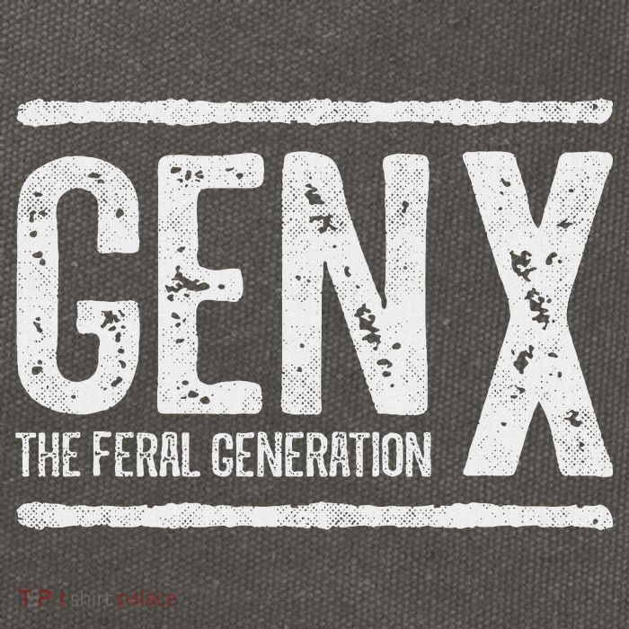 Generation X Gen X The Feral Generation Cotton Canvas Backpack