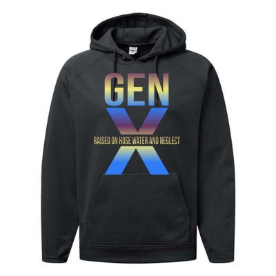 Generation X Gen X Raised On Hose Water Performance Fleece Hoodie