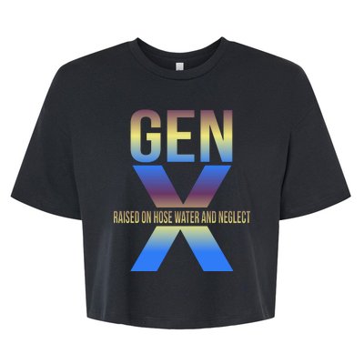 Generation X Gen X Raised On Hose Water Bella+Canvas Jersey Crop Tee