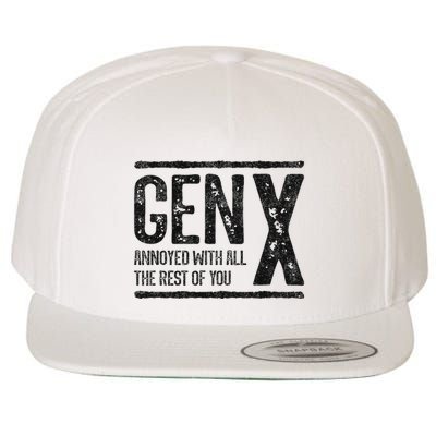 Generation X Gen X Annoyed With The Rest Of You Wool Snapback Cap