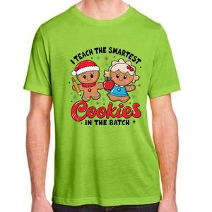 Gingerbread Xmas I Teach The Smartest Cookies In The Batch Adult ChromaSoft Performance T-Shirt