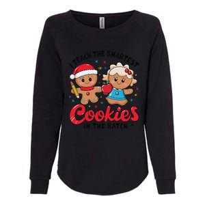 Gingerbread Xmas I Teach The Smartest Cookies In The Batch Womens California Wash Sweatshirt