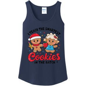 Gingerbread Xmas I Teach The Smartest Cookies In The Batch Ladies Essential Tank