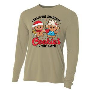 Gingerbread Xmas I Teach The Smartest Cookies In The Batch Cooling Performance Long Sleeve Crew