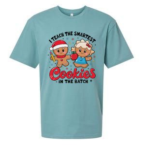 Gingerbread Xmas I Teach The Smartest Cookies In The Batch Sueded Cloud Jersey T-Shirt