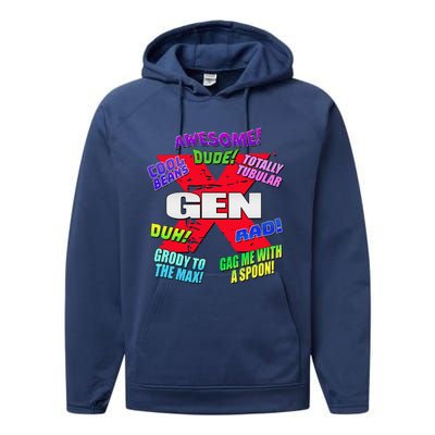 Gen X Jargon Performance Fleece Hoodie