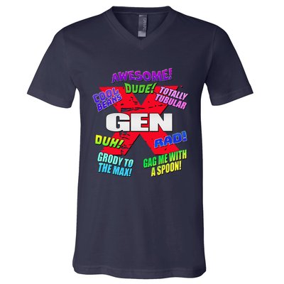 Gen X Jargon V-Neck T-Shirt