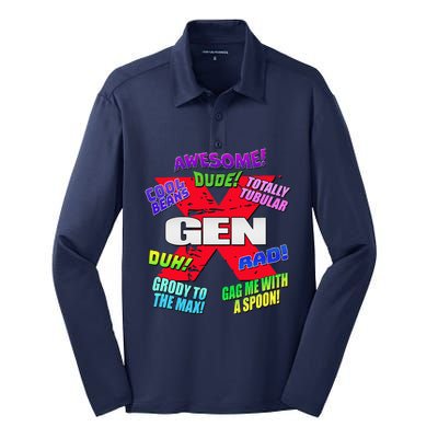 Gen X Jargon Silk Touch Performance Long Sleeve Polo