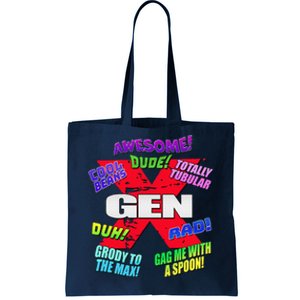 Gen X Jargon Tote Bag