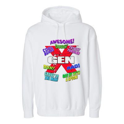 Gen X Jargon Garment-Dyed Fleece Hoodie