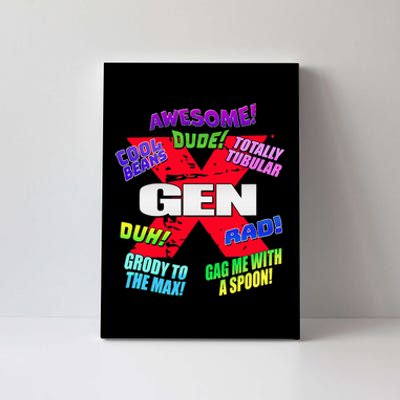 Gen X Jargon Canvas