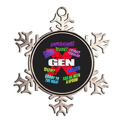 Gen X Jargon Metallic Star Ornament