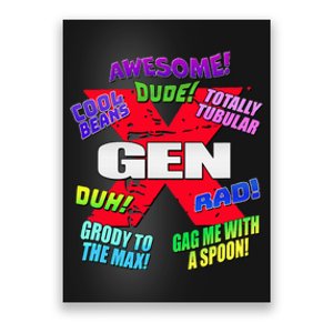 Gen X Jargon Poster