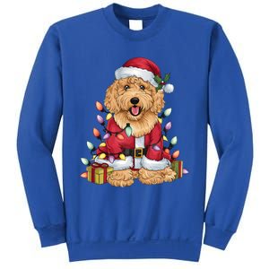 Goldendoodle Xmas Lighting Santa Goldendoodle Dog Christmas Gift Sweatshirt