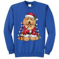 Goldendoodle Xmas Lighting Santa Goldendoodle Dog Christmas Gift Sweatshirt