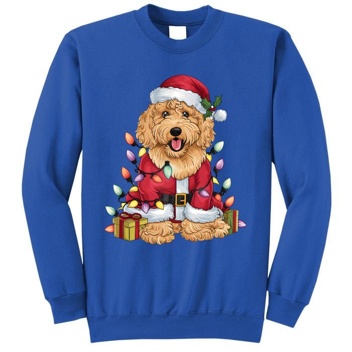 Goldendoodle Xmas Lighting Santa Goldendoodle Dog Christmas Gift Sweatshirt