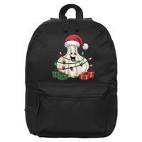 Garlic Xmas Lighting Funny Garlic Christmas 16 in Basic Backpack