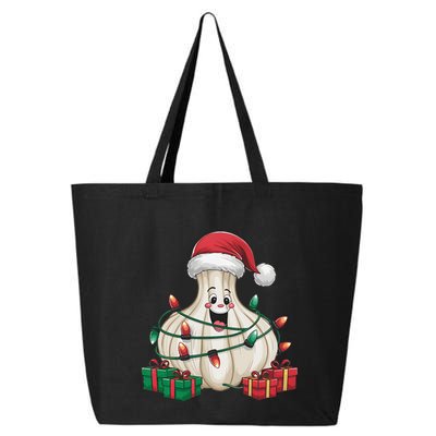 Garlic Xmas Lighting Funny Garlic Christmas 25L Jumbo Tote