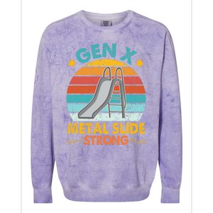 Gen X Metal Slide A Strong Colorblast Crewneck Sweatshirt