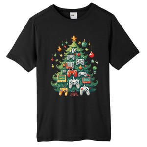 Gamer Xmas Merry Christmas Controller Ornats Tree Gift Tall Fusion ChromaSoft Performance T-Shirt