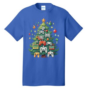 Gamer Xmas Merry Christmas Controller Ornats Tree Gift Tall T-Shirt