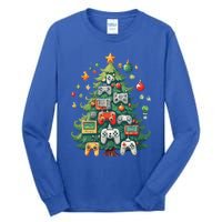 Gamer Xmas Merry Christmas Controller Ornats Tree Gift Tall Long Sleeve T-Shirt