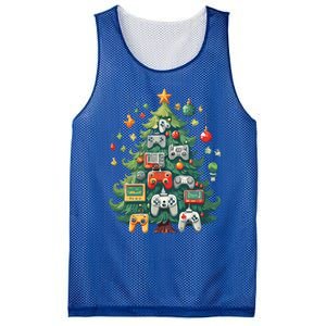 Gamer Xmas Merry Christmas Controller Ornats Tree Gift Mesh Reversible Basketball Jersey Tank