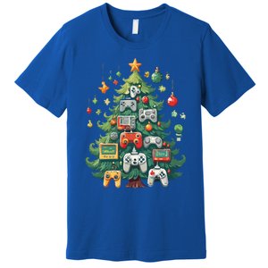 Gamer Xmas Merry Christmas Controller Ornats Tree Gift Premium T-Shirt