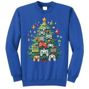 Gamer Xmas Merry Christmas Controller Ornats Tree Gift Tall Sweatshirt