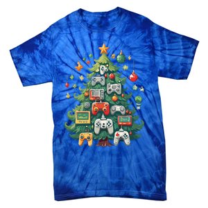 Gamer Xmas Merry Christmas Controller Ornats Tree Gift Tie-Dye T-Shirt